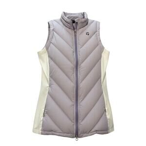 TaylorMade Women's Puffer Golf Vest Lavender Purple - Size Medium